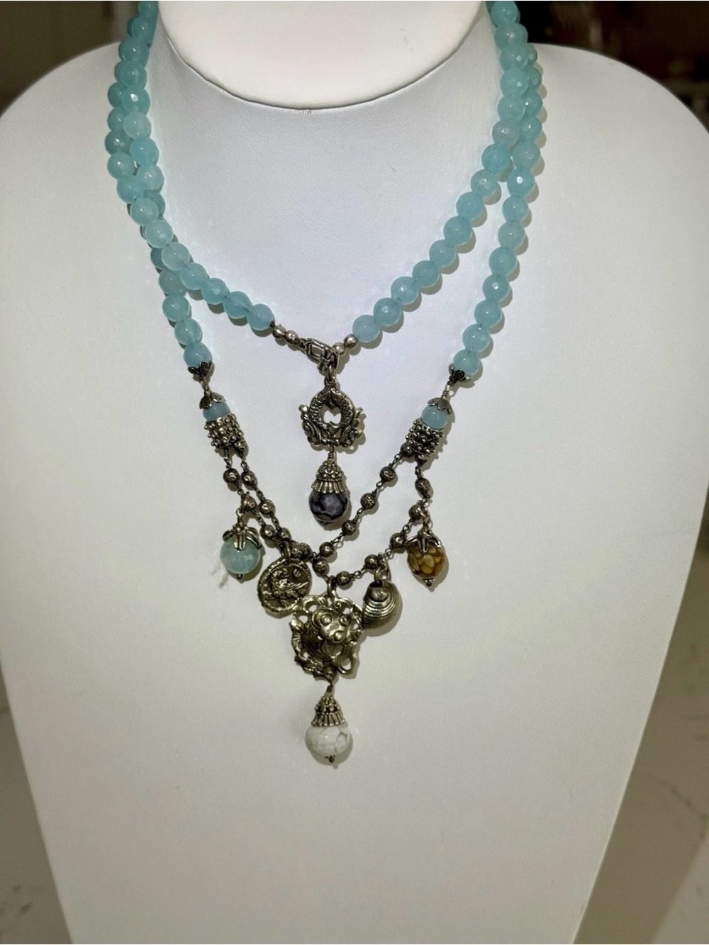 Love Heals Chalcedony necklace